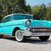 Blue 1957 Chevy Diamond Paintings