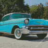 Blue 1957 Chevy Diamond Paintings