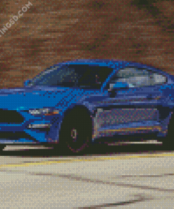 Blue 2018 GT Mustang Diamond Paintings