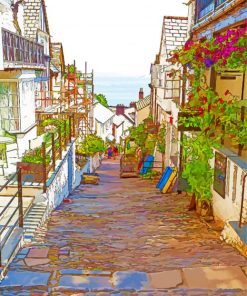 Clovelly England Art Diamond Paintings