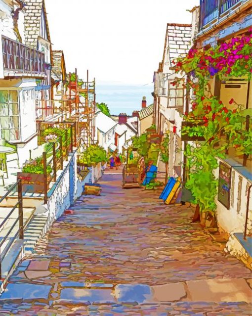 Clovelly England Art Diamond Paintings