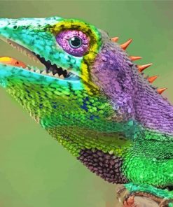 Colorful Bearded Dragon Diamond Paintings