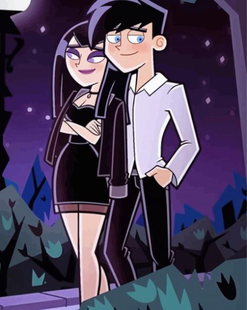 Danny Phantom And Samantha Diamond Paintingsa