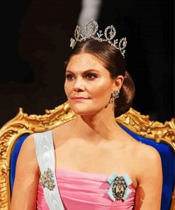 Elegant Crown Princess Victoria Diamond Paintings