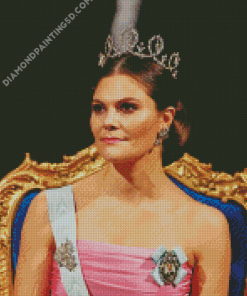 Elegant Crown Princess Victoria Diamond Paintings