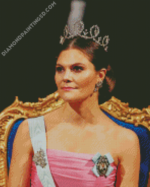 Elegant Crown Princess Victoria Diamond Paintings