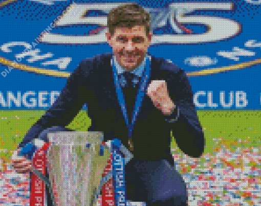 Football Manager Steven Gerrard Diamond Paintings