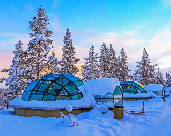 Glass Igloo Diamond Paintings