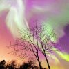 Green And Purple Aurora Diamond Paintings