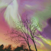 Green And Purple Aurora Diamond Paintings