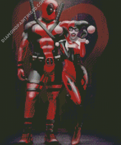 Harley And Deadpool Diamond Paintings