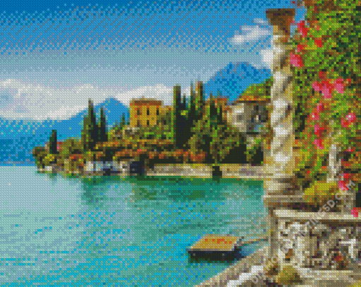 Italian Lakes Villa Monastero Lake Como Diamond Paintings