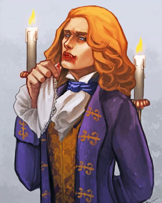 Lestat De Lioncourt And Candles Art Diamond Paintings