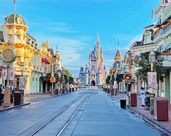 Main Street USA Diamond Paintings