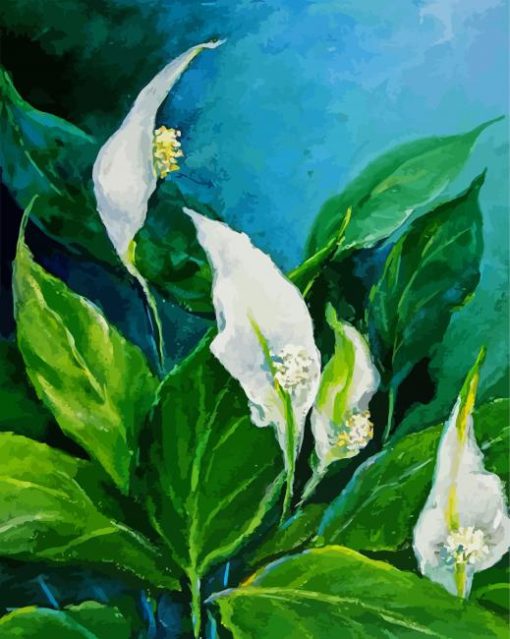 Peace Lily Diamond Paintings