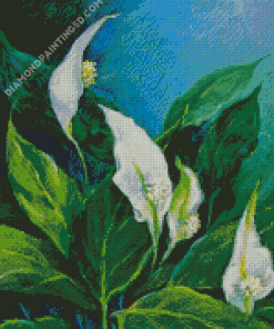 Peace Lily Diamond Paintings