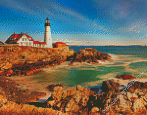 Portland Headlight Maine Diamond Paintings