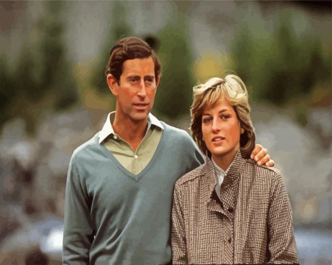 Prince Charles And Princess Diana Diamond Paintings