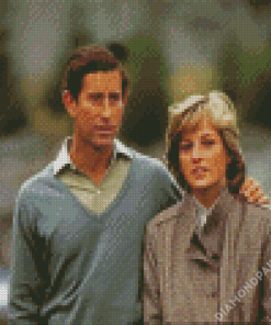 Prince Charles And Princess Diana Diamond Paintings