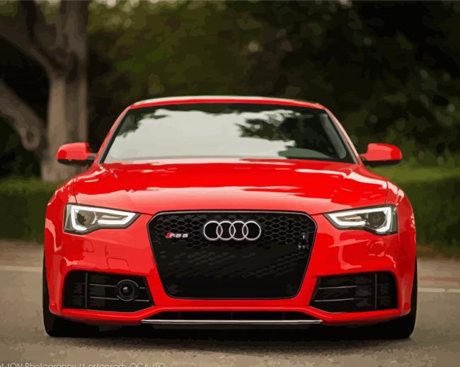 Red Audi Diamond Paintings