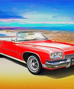 Red Buick Art Diamond Paintings