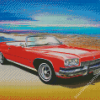 Red Buick Art Diamond Paintings