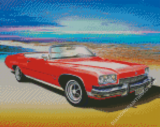 Red Buick Art Diamond Paintings