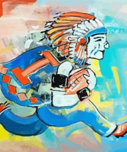 Running Illiniwek Diamond Paintings