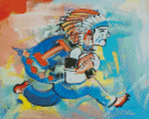 Running Illiniwek Diamond Paintings