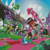 Splatoon 2 Video Game Characters Diamond Paintings