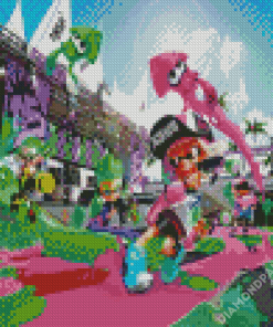 Splatoon 2 Video Game Characters Diamond Paintings