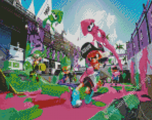 Splatoon 2 Video Game Characters Diamond Paintings