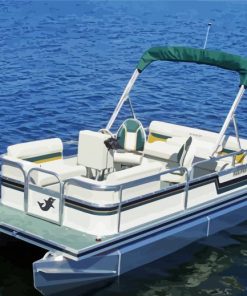 Sport Pontoon Boat Diamond Paintings