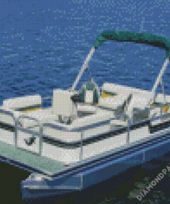 Sport Pontoon Boat Diamond Paintings