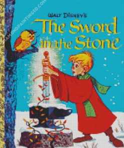 Sword In The Stone Poster Diamond Paintings