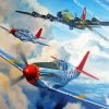 Tuskegee Airmen American Military Planes Diamond Paintings