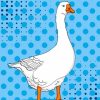 White Goose Illustration Diamond Paintings