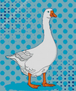 White Goose Illustration Diamond Paintings