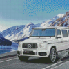 White Mercedes G Wagon Diamond Paintings