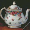 White Tea Pot Diamond Paintings