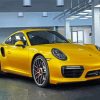 Yellow Porsche 911 Diamond Paintings