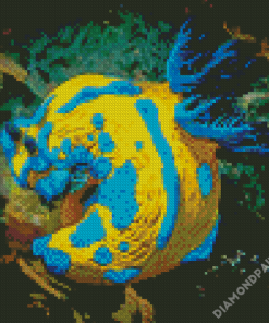 Yellow And Blue Sea Slug Diamond Paintings