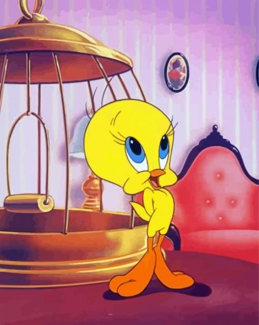 Aesthetic Tweety Bird Art Diamond Paintings