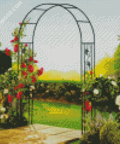 Arch With Flowers Diamond Paintings