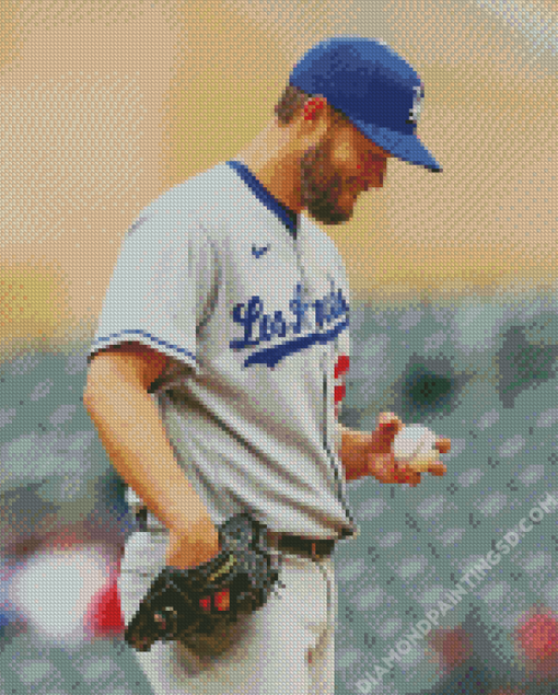 Baseball Pitcher Clayton Kershaw Diamond Paintings