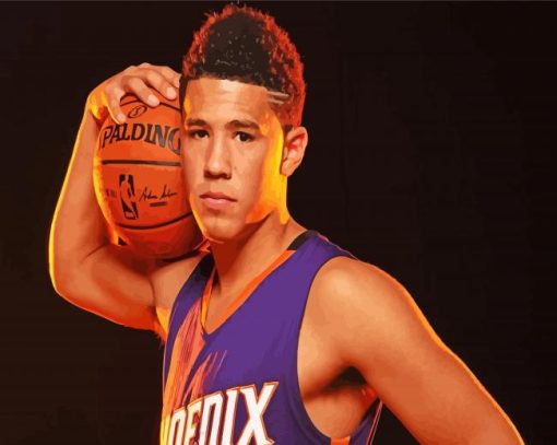 Basketballer Devin Booker Suns Phoenix Diamond Paintings