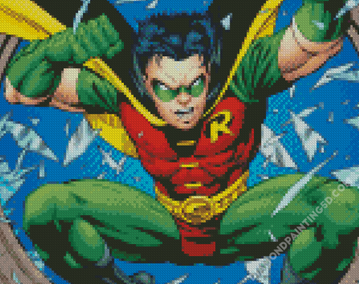 Batman And Robin Illustration Diamond Paintings