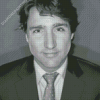 Black And White Justin Trudeau Diamond Paintings