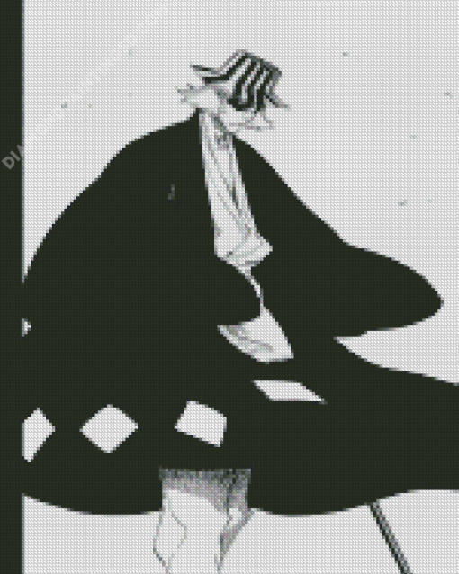 Black And White Kisuke Urahara Diamond Paintings