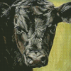 Black Cow Illustration Diamond Paintings